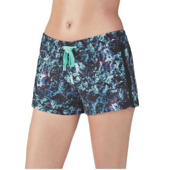 Fabletics Pamela Running Shorts Womens XS Green Elastic Waist Drawstring Gym - Picture 1 of 11